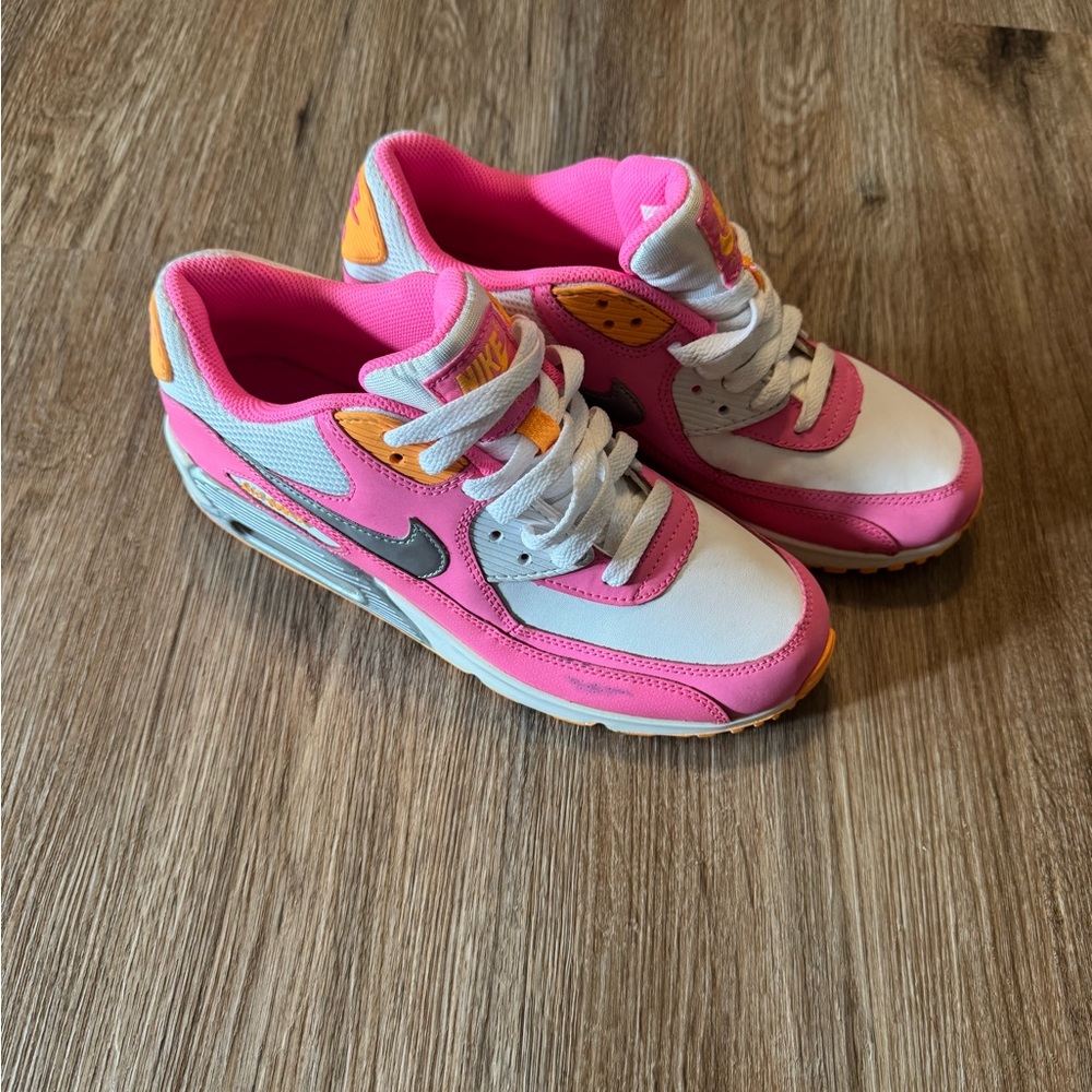 Nike Pink and Orange Air Max Sneakers